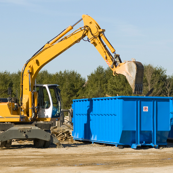 what size residential dumpster rentals are available in Grafton New Hampshire